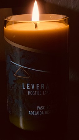 Leverage Wine Bottle Candle 1
